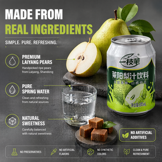 Yizhibi Laiyang Pear Juice Beverage - 245ml (一枝笔 莱阳梨汁饮料)