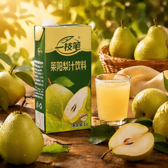 Yizhibi Laiyang Pear Juice Drink 1L – ≥80% Real Fruit Juice