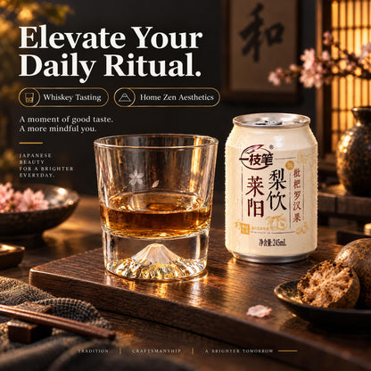 ONE PEN SG Yizhibi Laiyang Pear Drink with Loquat & Monk Fruit + Mount Fuji Glass Gift Set Bundle Loquat Pear Drink 245ml x20 + Mount Fuji Cup Set SG