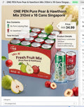 ONE PEN Pure Pear & Hawthorn Mix 310ml x 16 Cans Singapore
