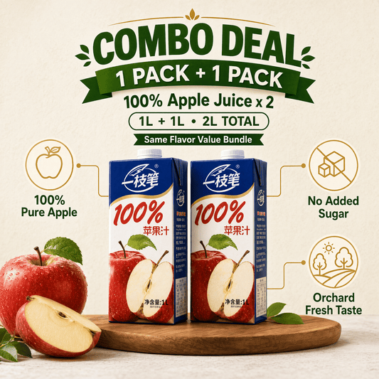 ONE PEN SG Fruit Juice Yizhibi 100% Apple Juice 1L x 2 Packs (1+1 Combo) 6951163600092 Yizhibi 100% Apple Juice 1L x 2 Packs (1+1 Singapore