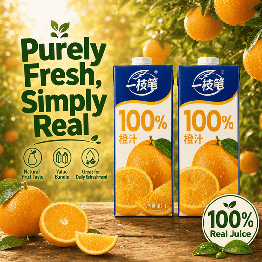 ONE PEN SG Fruit Juice Yizhibi 100% Orange Juice 1L x 2 Packs (1+1 Combo) 6951163600702 Yizhibi 100% Orange Juice 1L x 2 Packs (1+1 Singapore