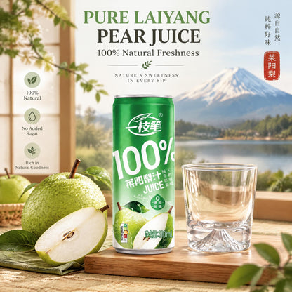 ONE PEN SG Yizhibi Laiyang Pear Juice 310ml x16 + Mount Fuji Glass Gift Set Bundle Pear Juice 310ml x16 + Mount Fuji Cup Set SG