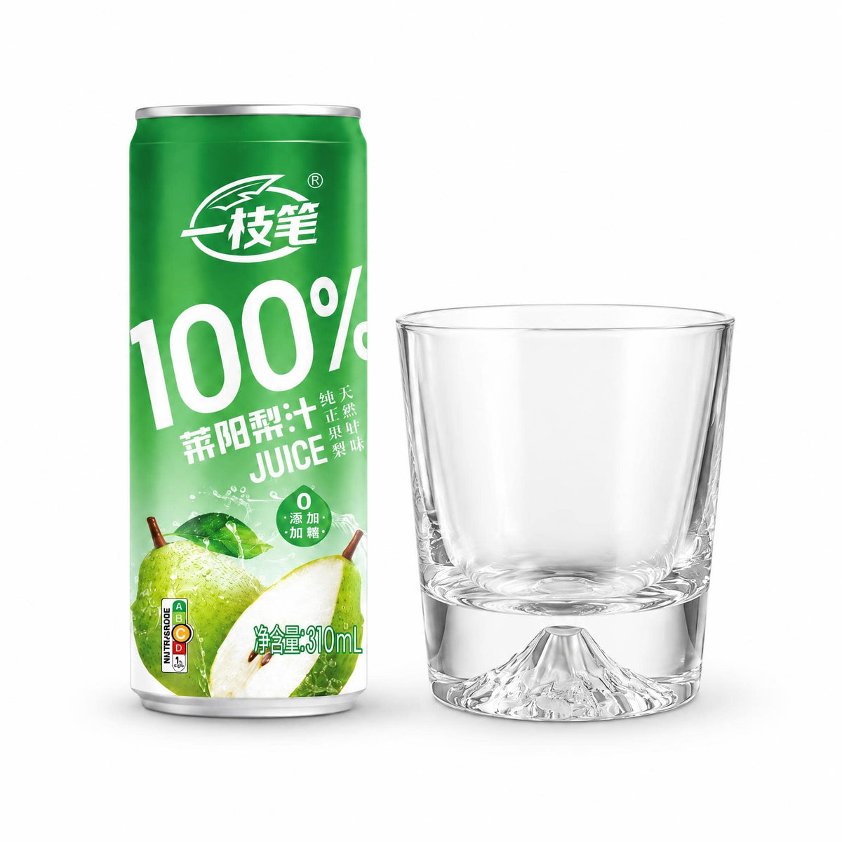 ONE PEN SG Yizhibi Laiyang Pear Juice 310ml x16 + Mount Fuji Glass Gift Set Bundle Pear Juice 310ml x16 + Mount Fuji Cup Set SG