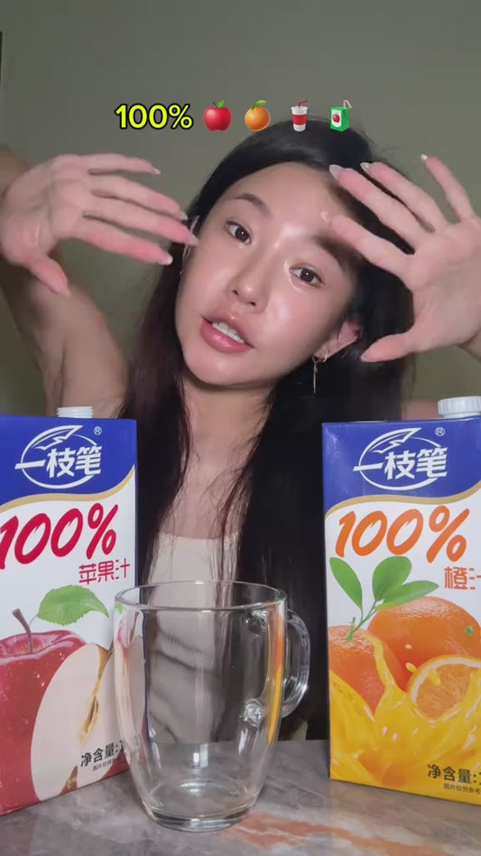 Yizhibi 100% Apple Juice + 100% Orange Juice 1L x 2 Packs (1+1 Combo)