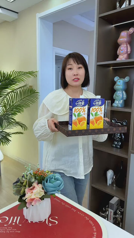 Yizhibi 100% Orange Juice 1L x 12 Packs