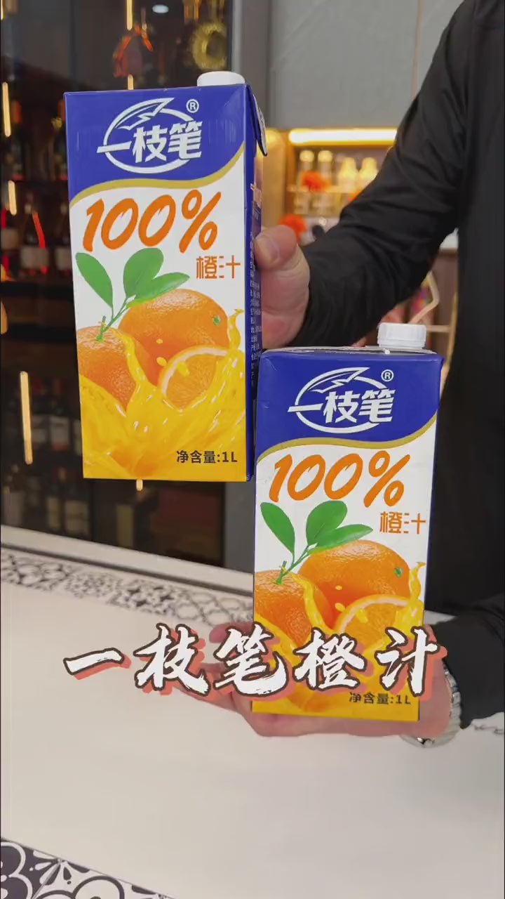 Yizhibi 100% Orange Juice - 1L (一枝笔 100% 橙汁)
