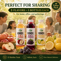 YIZHIBI 100% Apple Juice 100% Grape Juice 100% Laiyang Pear Citrus Juice 15 Bottles Total 460mL Each Value Pack Perfect for Sharing Home Office Gatherings Pure Natural Delicious Made for Family - ONE PEN SG