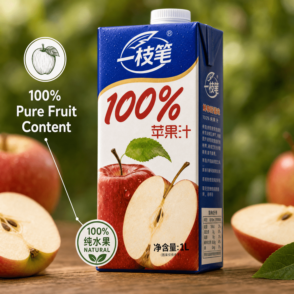 Yizhibi 100% Apple Juice + 100% Orange Juice 1L x 2 Packs (1+1 Combo) Singapore - ONE PEN SG