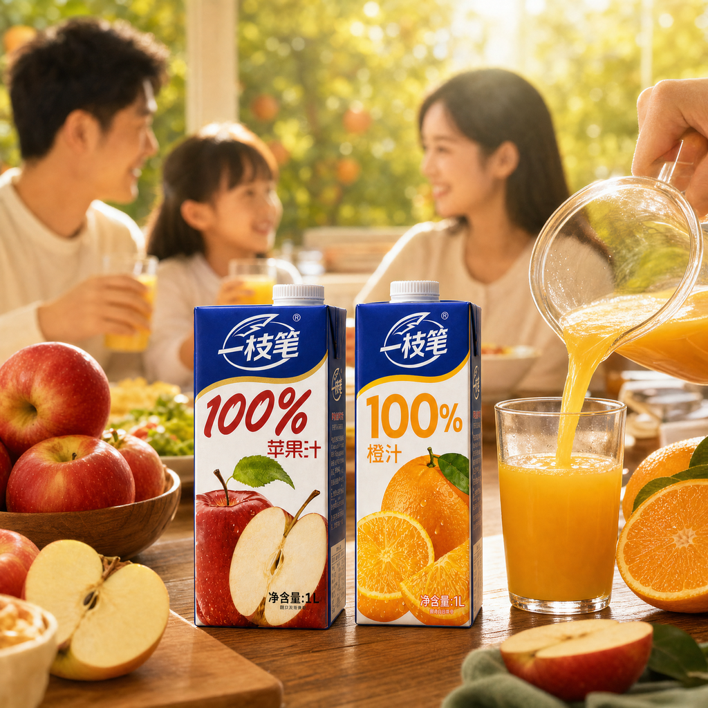 Yizhibi 100% Apple Juice + 100% Orange Juice 1L x 2 Packs (1+1 Combo) Singapore - ONE PEN SG