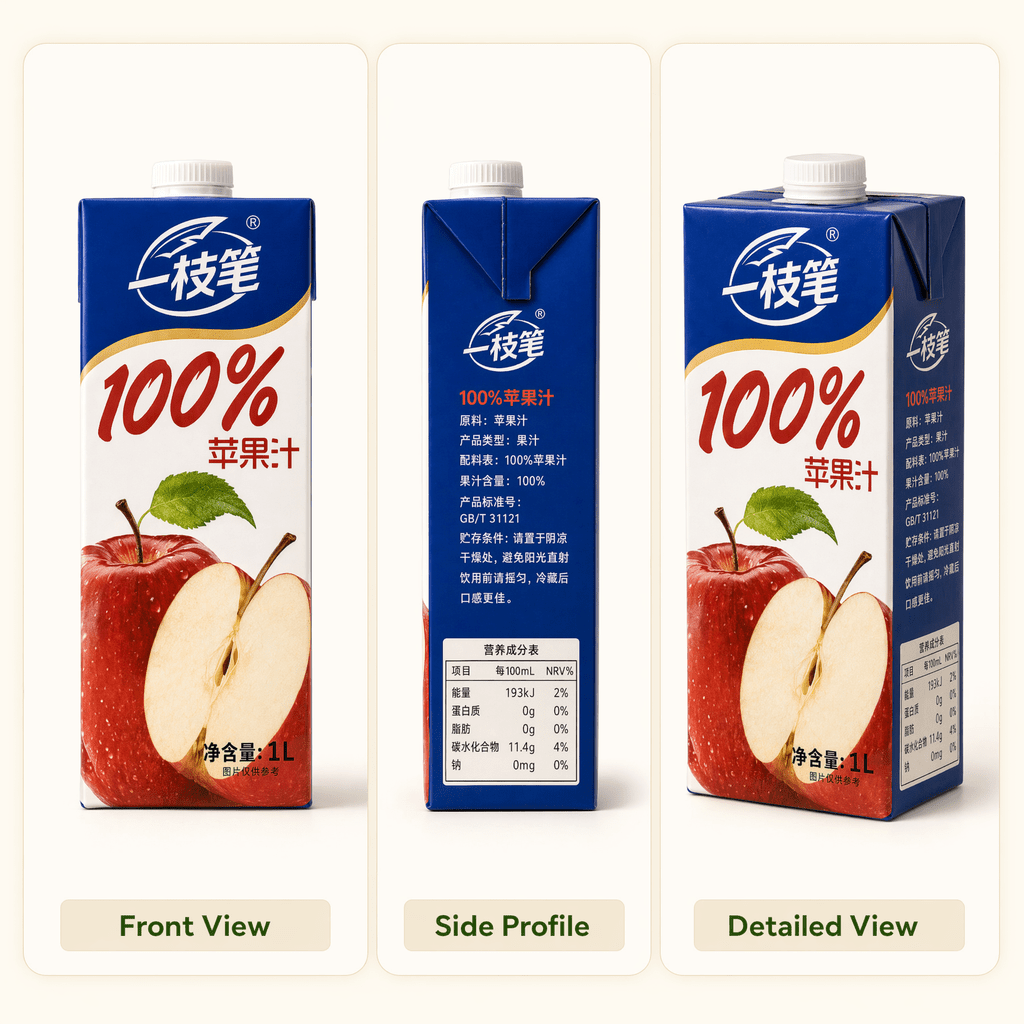 Yizhibi 100% Apple Juice + 100% Orange Juice 1L x 2 Packs (1+1 Combo) Singapore - ONE PEN SG