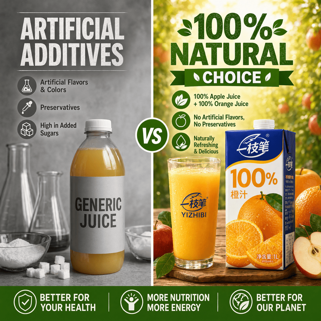 Yizhibi 100% Apple Juice + 100% Orange Juice 1L x 2 Packs (1+1 Combo) Singapore - ONE PEN SG