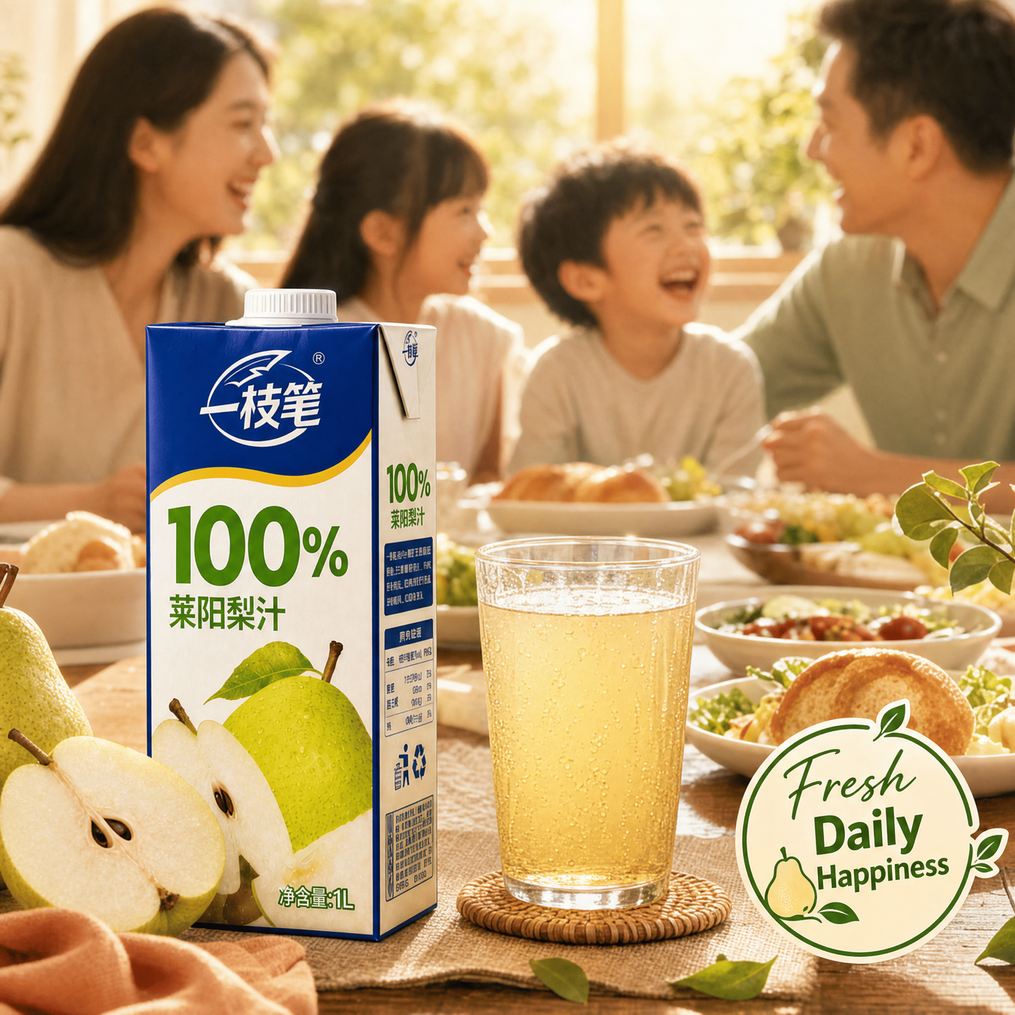 Yizhibi 100% Laiyang Pear Juice 1L x 2 Packs (1+1 Combo) Singapore - ONE PEN SG