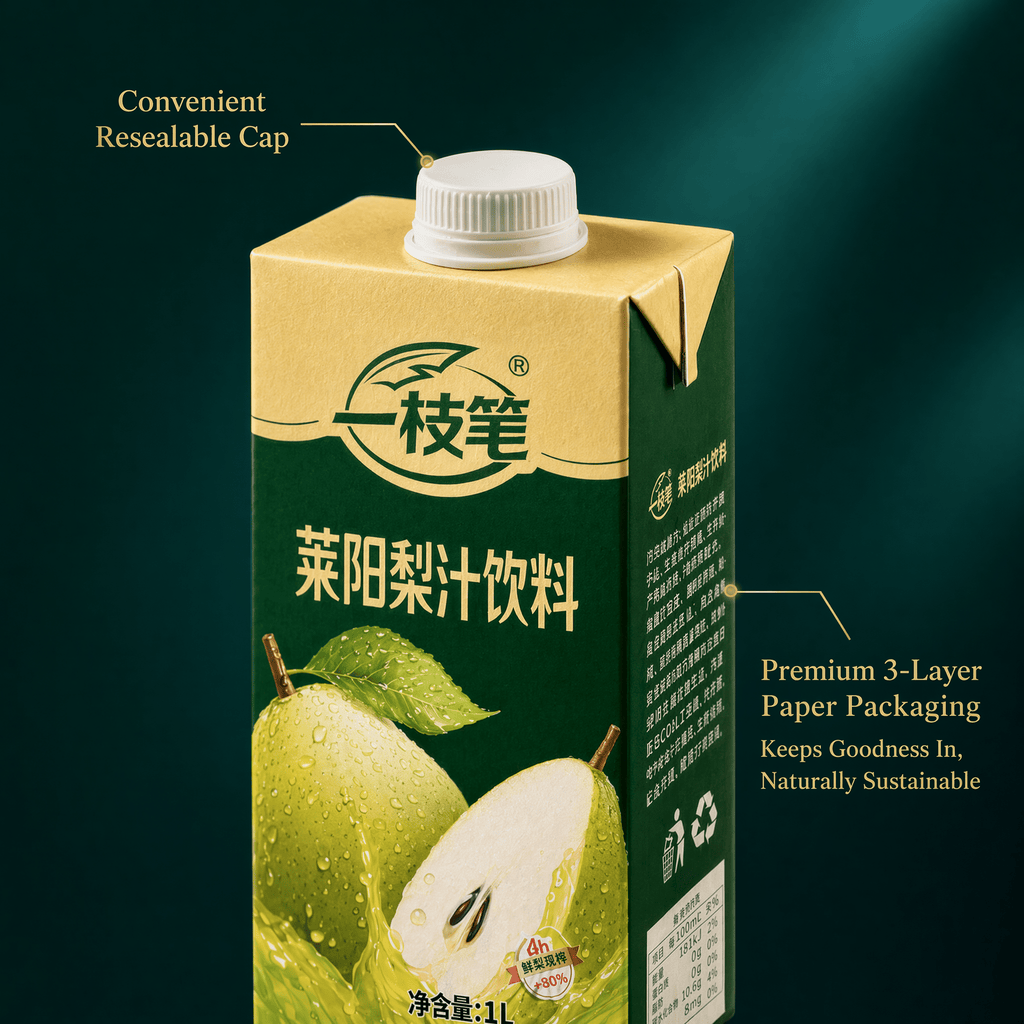 Yizhibi 100% Laiyang Pear Juice + Laiyang Pear Juice Drink 1L x 2 Packs (1+1 Combo) Singapore - ONE PEN SG