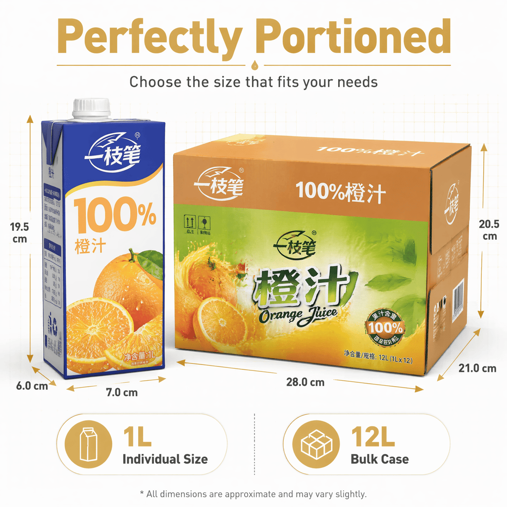 Yizhibi 100% Orange Juice - 1L (一枝笔 100% 橙汁) - ONE PEN SG
