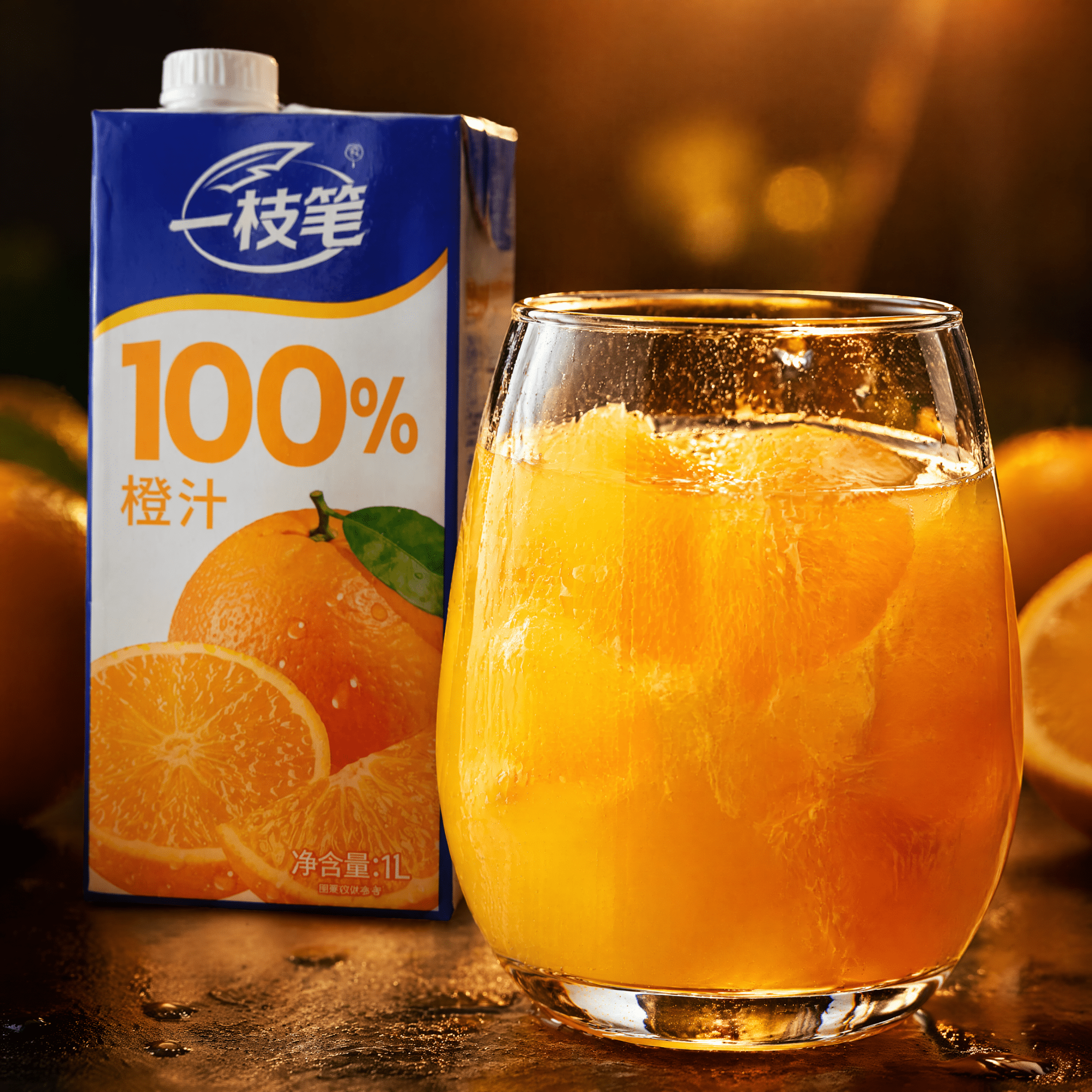 Yizhibi 100% Orange Juice - 1L (一枝笔 100% 橙汁) - ONE PEN SG