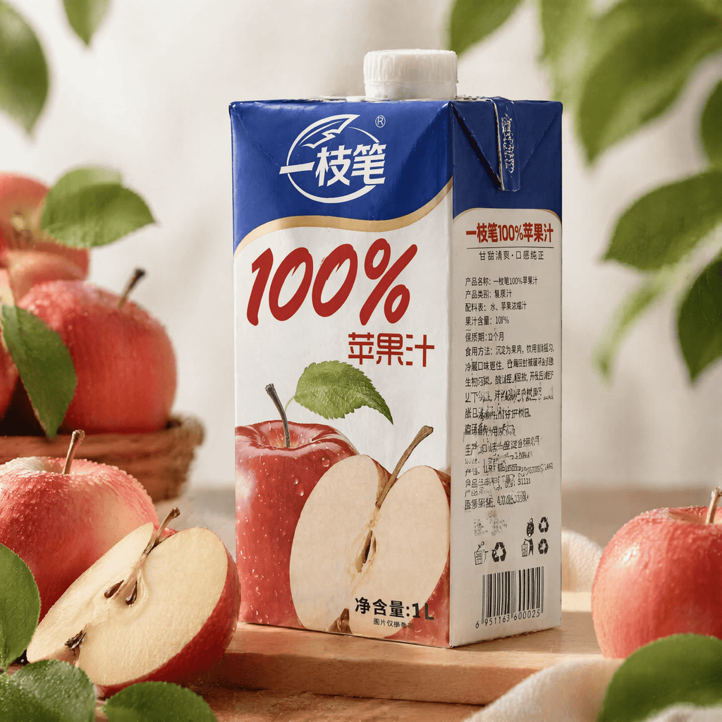 Yizhibi 一枝笔 100% Pure Apple Juice (1L) | 0 Additives, No Added Sugar, No Preservatives | Fresh Natural Taste - ONE PEN SG