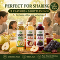 Yizhibi 460ml Mixed Juice Value Pack - Pear, Apple & Grape x15 Bottles Singapore - ONE PEN SG