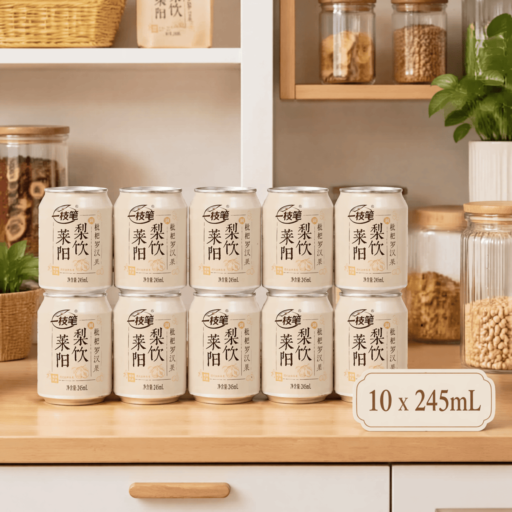 Yizhibi Laiyang Pear Drink with Loquat & Monk Fruit 245ml x 20 Cans - ONE PEN SG