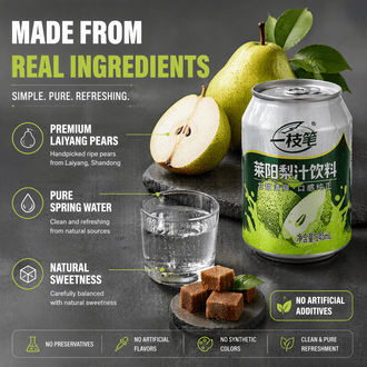 Yizhibi Laiyang Pear Juice Beverage - 245ml (一枝笔 莱阳梨汁饮料) - ONE PEN SG