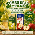 Yizhibi Laiyang Pear Juice Drink + 100% Apple Juice 1L x 2 Packs (1+1 Combo) Singapore - ONE PEN SG