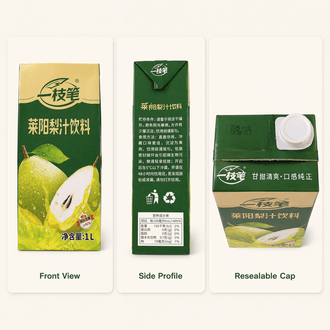 Yizhibi Laiyang Pear Juice Drink 1L – ≥80% Real Fruit Juice - ONE PEN SG