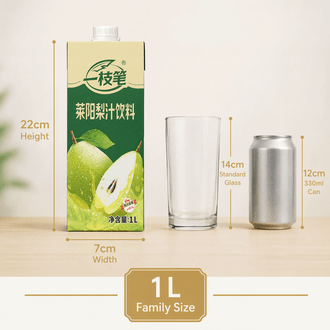 Yizhibi Laiyang Pear Juice Drink 1L – ≥80% Real Fruit Juice - ONE PEN SG
